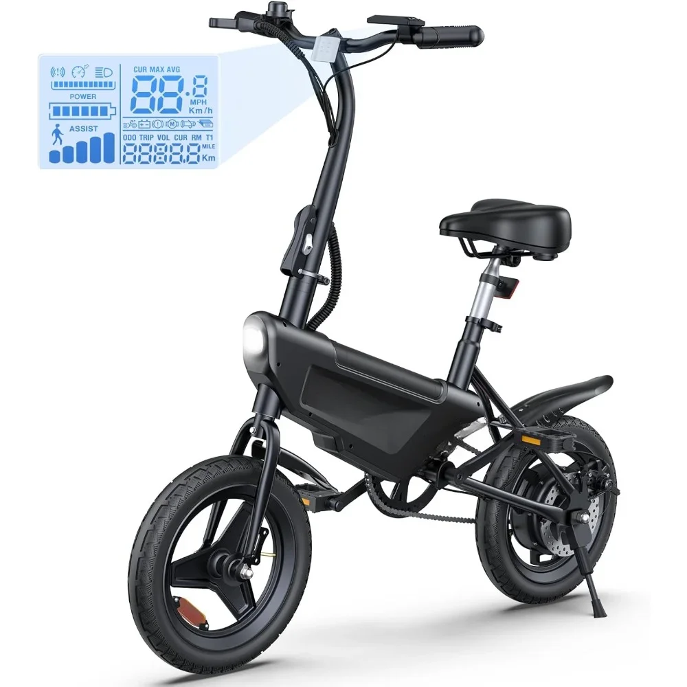 

Electric Bike, 20MPH Max Speed & 25.5 Miles Range(PAS), 500W Peak Motor & Removable Battery, Electric Bicycle with LCD Display