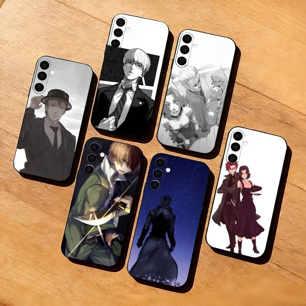 Funda de teléfono F-Fantasy Anime B-Baccano para Samsung Galaxy A73,A72,A71,A70,A53,A52,A51, funda negra de silicona suave