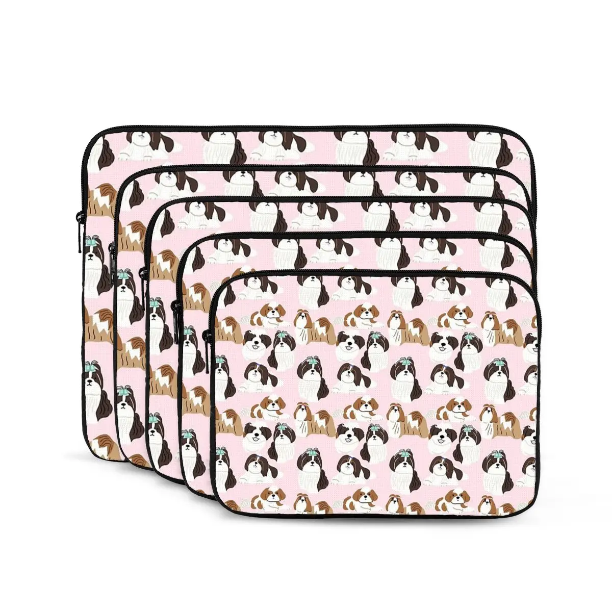 Shih Tzu Dog Pattern Notebook Laptop Bag Case Pouch For Macbook Air Pro Tablet Shockproof Case Bag
