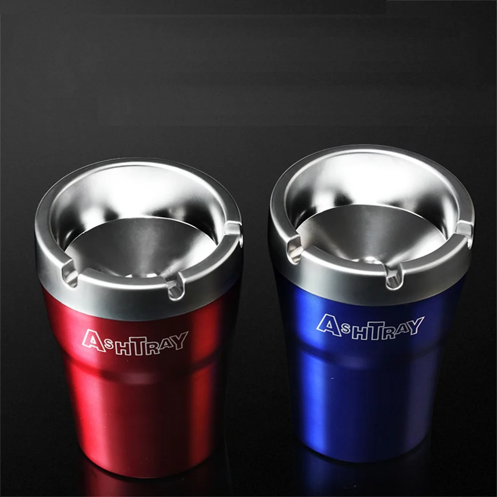 Universal Car Portable Auto Truck LED Cigarette Smoke car Ashtray Cigarette Lighter Light Smokeless Ashtray Cigarette Holder