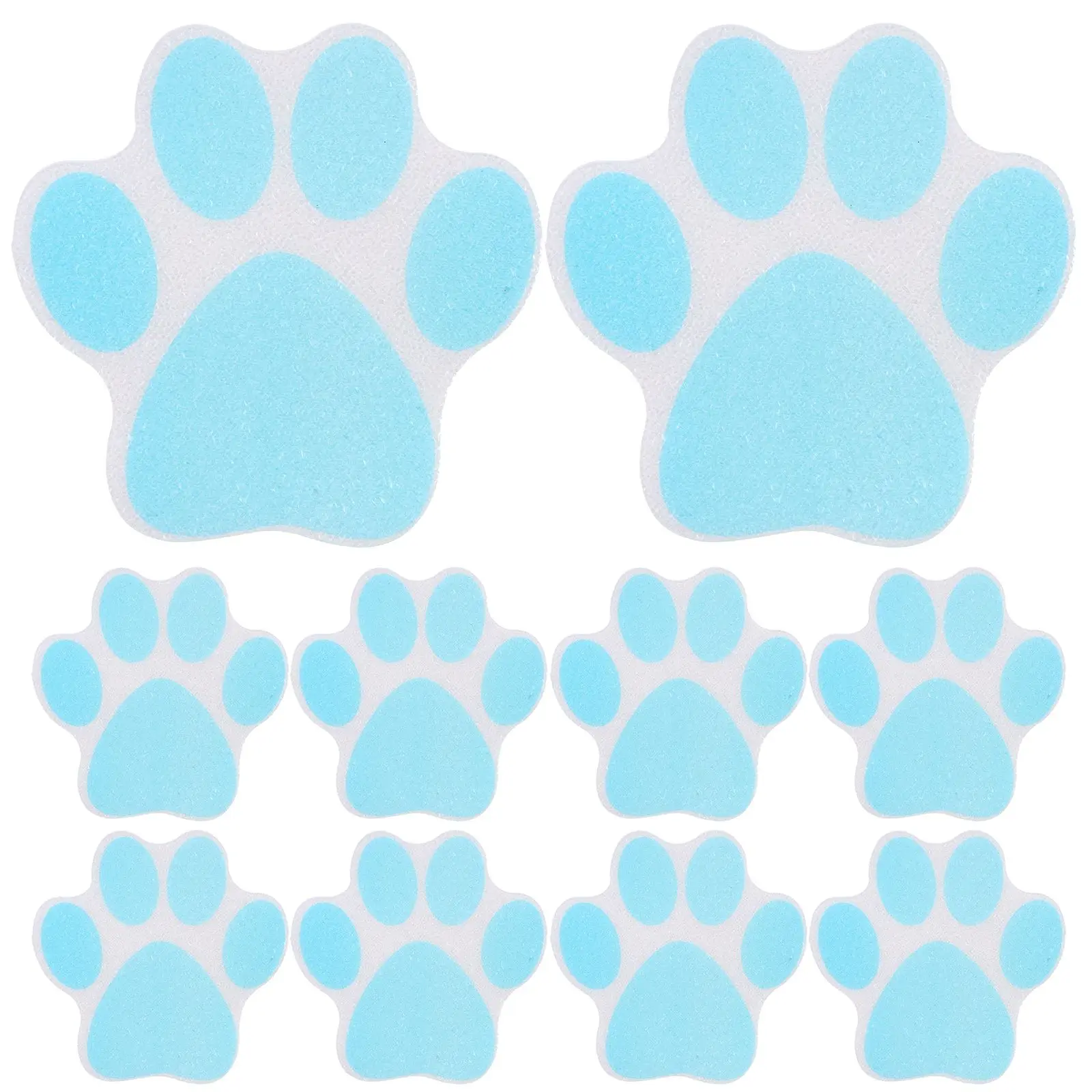 

10pcs Bathtub Anti Slip Stickers Paw Floor Mat Swimming Pool Anti-Skid Shower Stickers Floor Decals Kitchen Bathroom Supplies