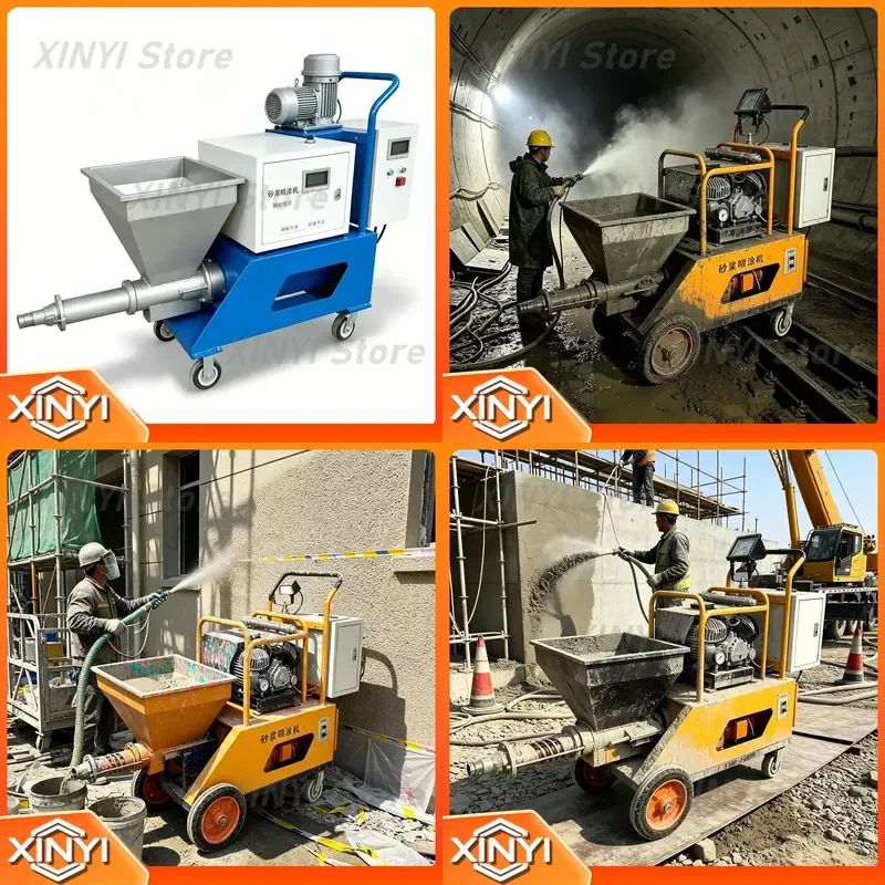Pneumatic mortar spray gun is a convenient auxiliary tool for cement mortar construction