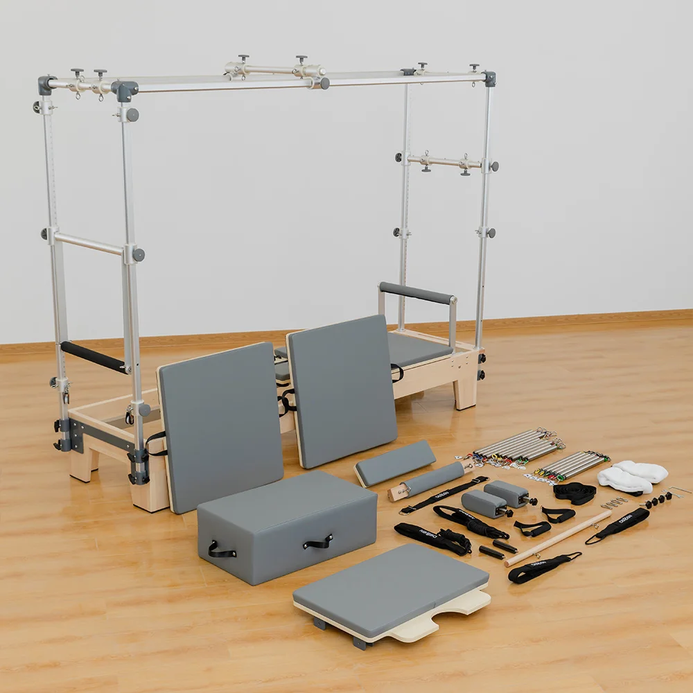 

Pilates Machines Home Pilates Sports Maple Bed Three-in- One Reformer with Aluminium Alloy Frame