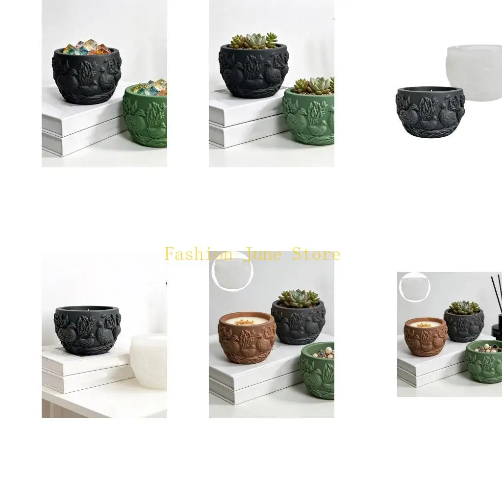 N5KA Chick Pattern Resin Box Moulds Suitable for Crafts and Gift Making