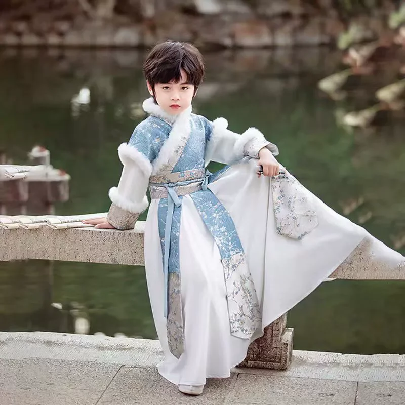 Ancient Chinese Costume Kids Outfit Tang Dress Halloween Robe Boy Hanfu Cosplay Boys Dresses Hanfu Children's Clothing Vestido