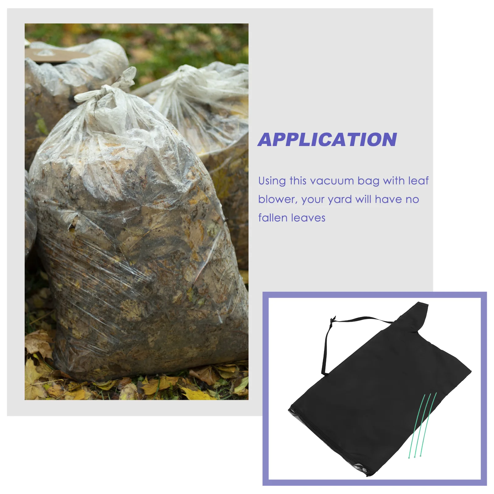 Sacos de jardim para folhas soprador de folhas Vackoack substituir coleção remoção substituição a vácuo