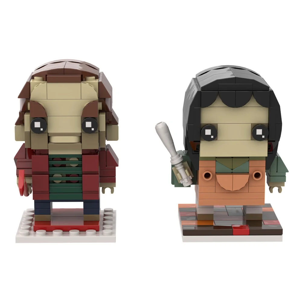 Moc filme de terror a figura brilhante brickheadzs modelo blocos de construção diy design atividade boneca montagem tijolos brinquedo crianças presente