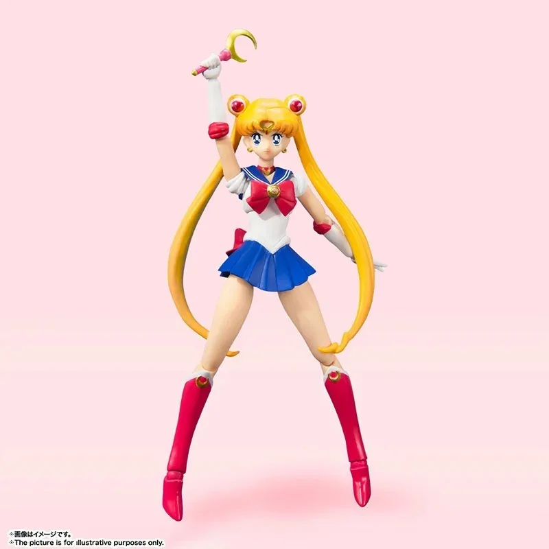 Bandai S.H.Figuarts Sailor Moon animación Color figuras de Anime colección de figuras de acción kit de modelos de ensamblaje regalo juguetes para niños