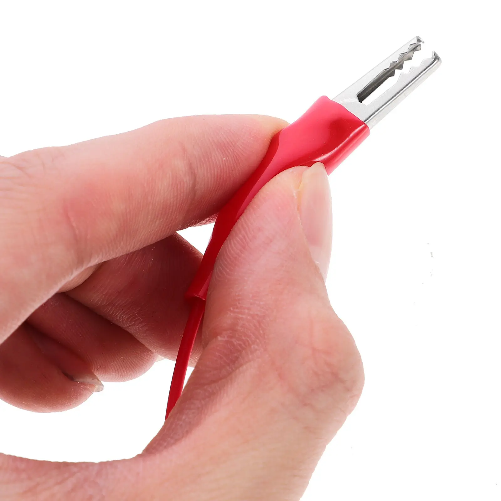 Insulated Test Leads 10 Pack Dual End Alligator Clip Wires for Electrical Circuits Physics Lab Experiments