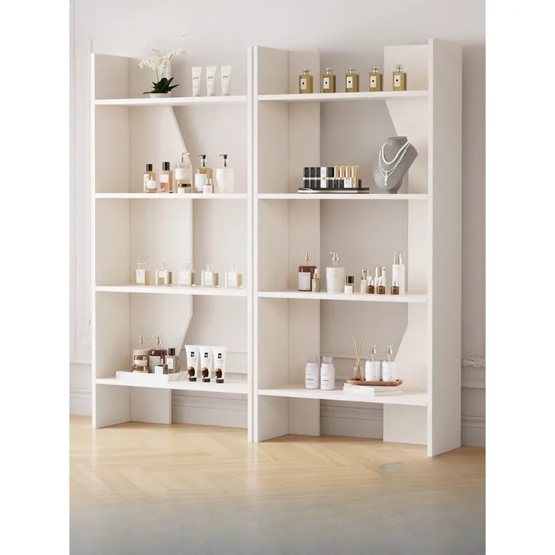 

Cream Wind Shelf Multi-layer Products Accessories Nail Art Display Samples Storage Beauty Salon Skin Care Cosmetics Display Cabi