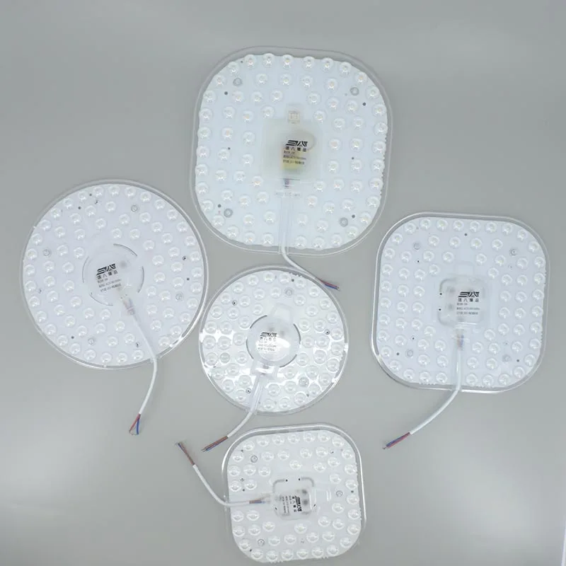 

36W 24W 12W Светодиодная кольцевая панель Круглый белый источник света SMD2835 чипы Светодиодная квадратная круглая потолочная панель Круглая лампа переменного тока 220V M2