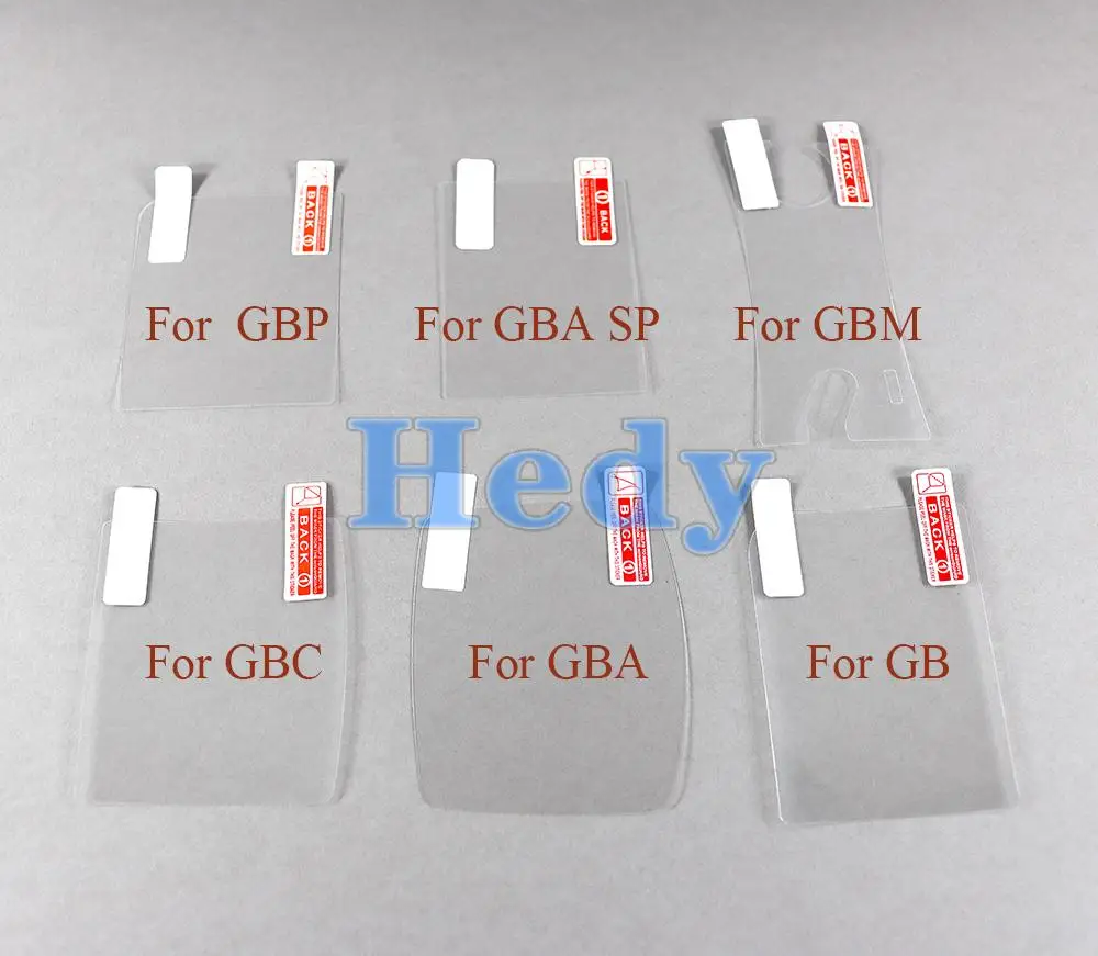 20PCS Plastic Screen Lens Protector Film For Nintendo Game Boy Color Advance SP Pocket For GBA GB GBC GBP GBA SP GBM Console