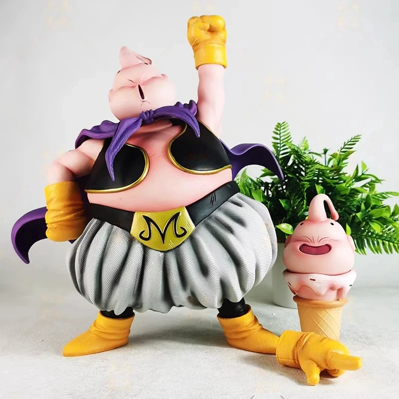 

Dragon Ball Majin Buu Double Head Double Hands GK Statue Anime Peripheral Desktop Decor Collectible Toy For Anime Fans Ornament