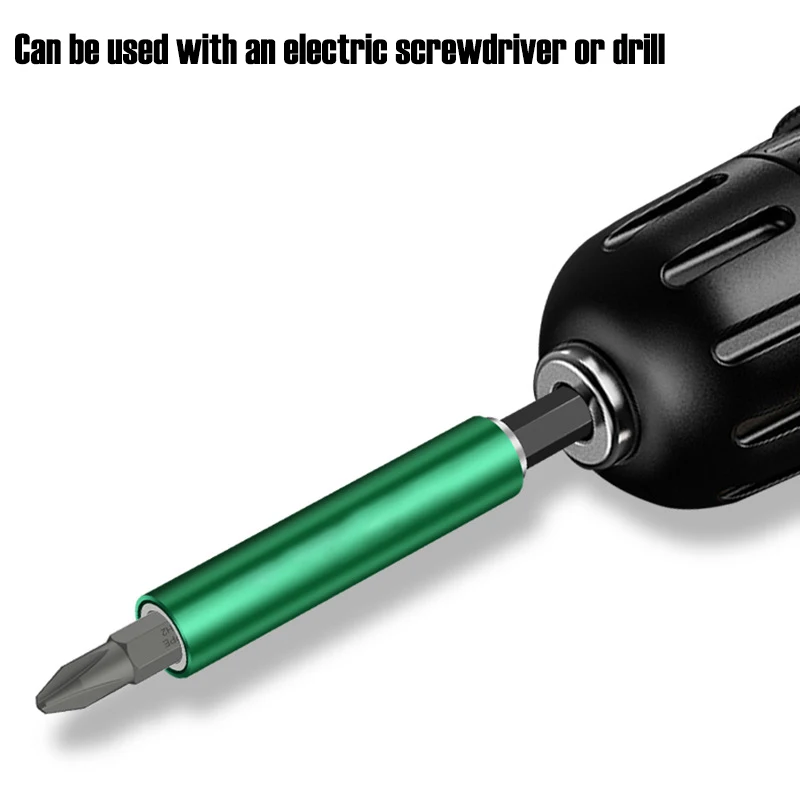 1/4 Telescopic Quick Release Electric Drill Screwdriver Bit Holder 80/120mm Magnetic Hexagonal Handle Extension Connecting Rod