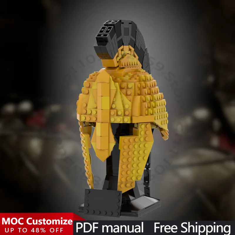 

583 PCS Popular Game Character Series Leonidas I MOC Customize Modular Building Block Educational Model DIY Toy Birthday Gift