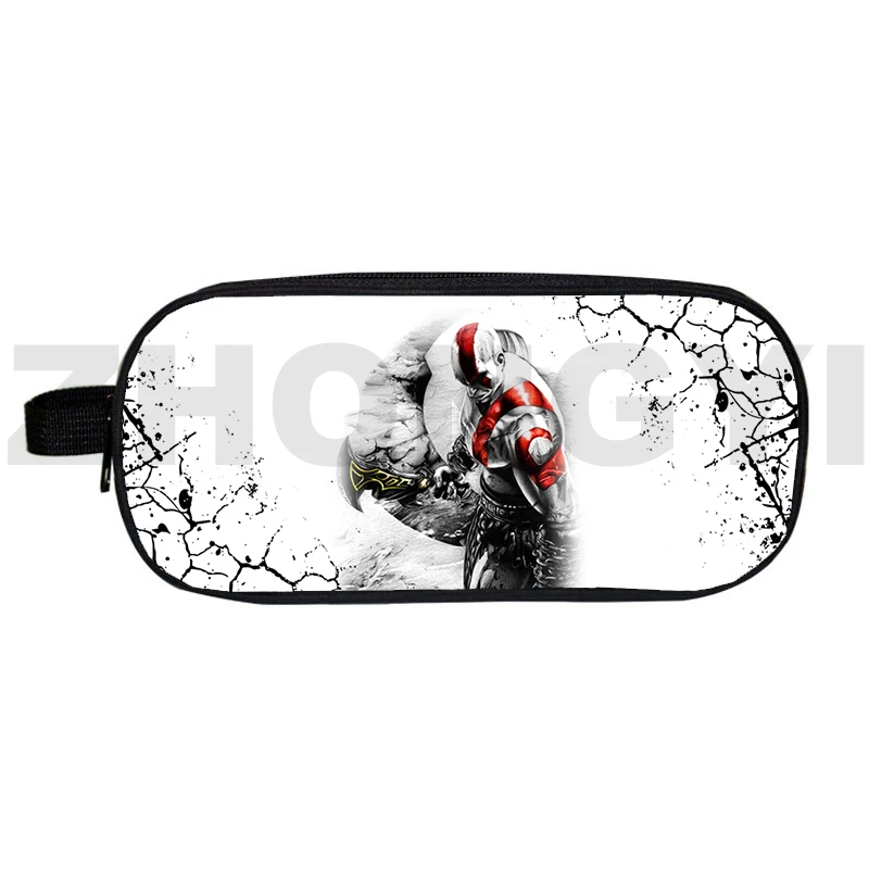 

Examination Dedicated Canvas God of War 3D Pencil Case Anime Kratos Cosmetic Bag Kids Game Pen Bags School Supplies Storage Bags