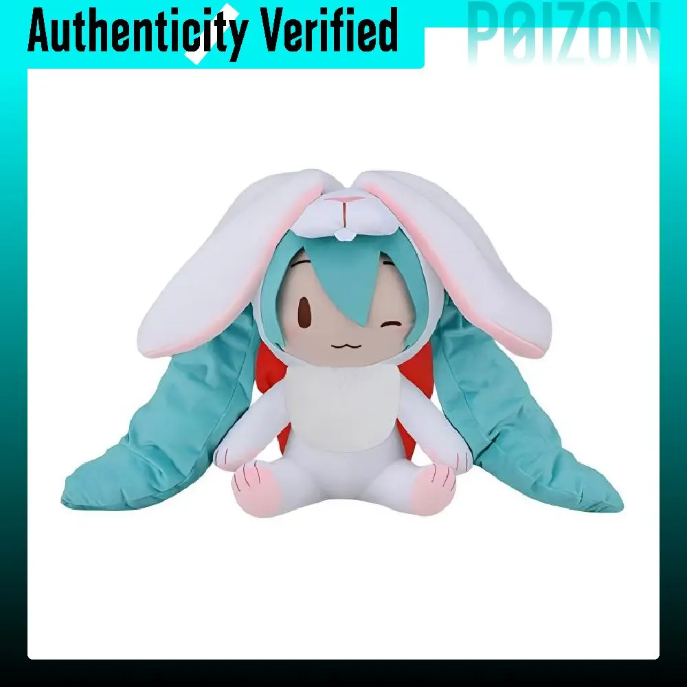 SEGA Hatsune Miku Fufu Year Of The Rabbit LL Size Cute White/Green Dolls Plush Doll 40cm High 4580779529101