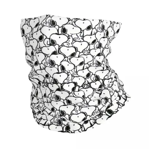 Personalizado Snoopy Woodstock dibujos animados Beagle cuello polaina mujeres hombres protección UV invierno Bandana bufanda para senderismo