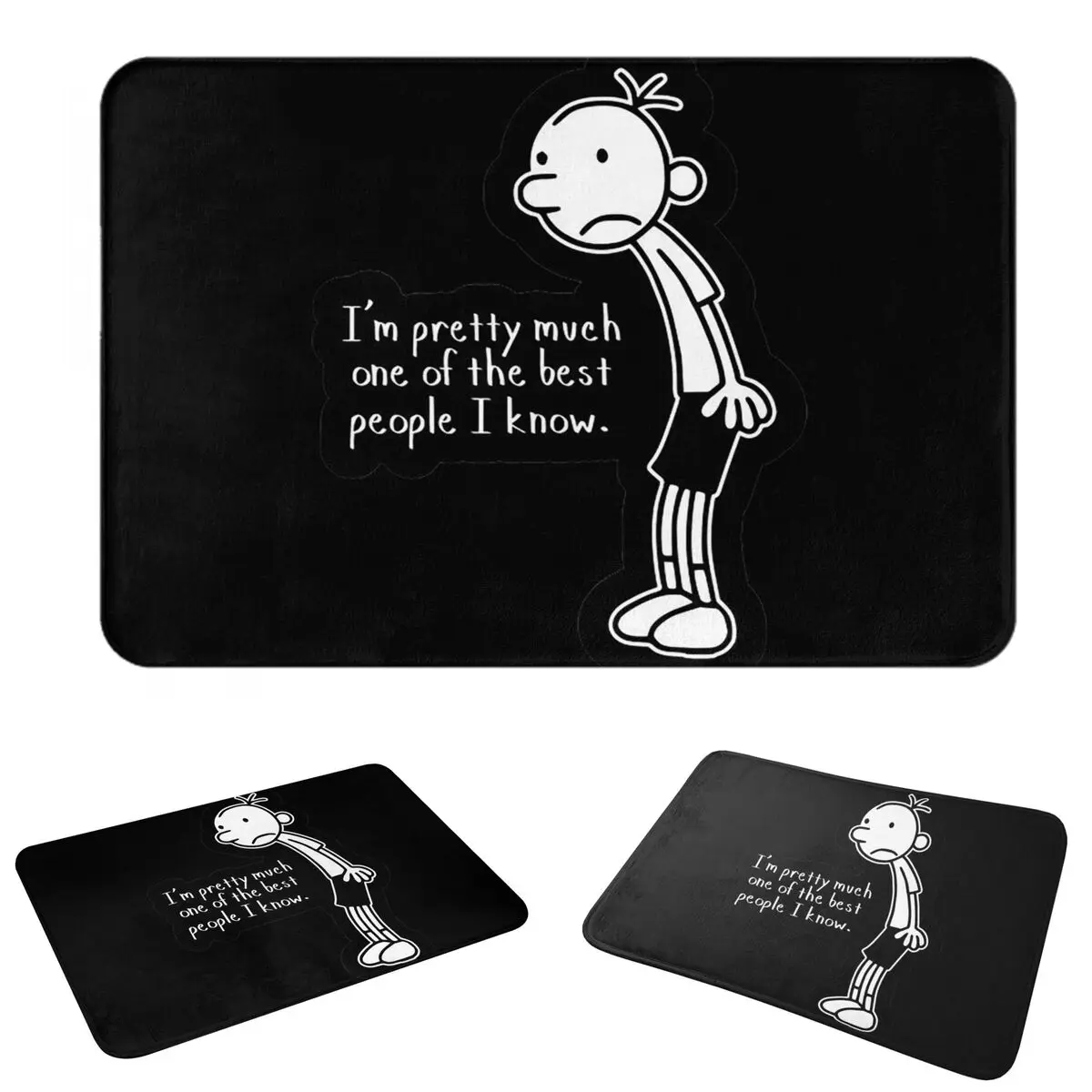 Diary Of A Wimpy Kid Anti-slip Doormat Floor Mat Sand Scraping Carpet Rug for Kitchen Entrance Home Bedroom Footpad Mats
