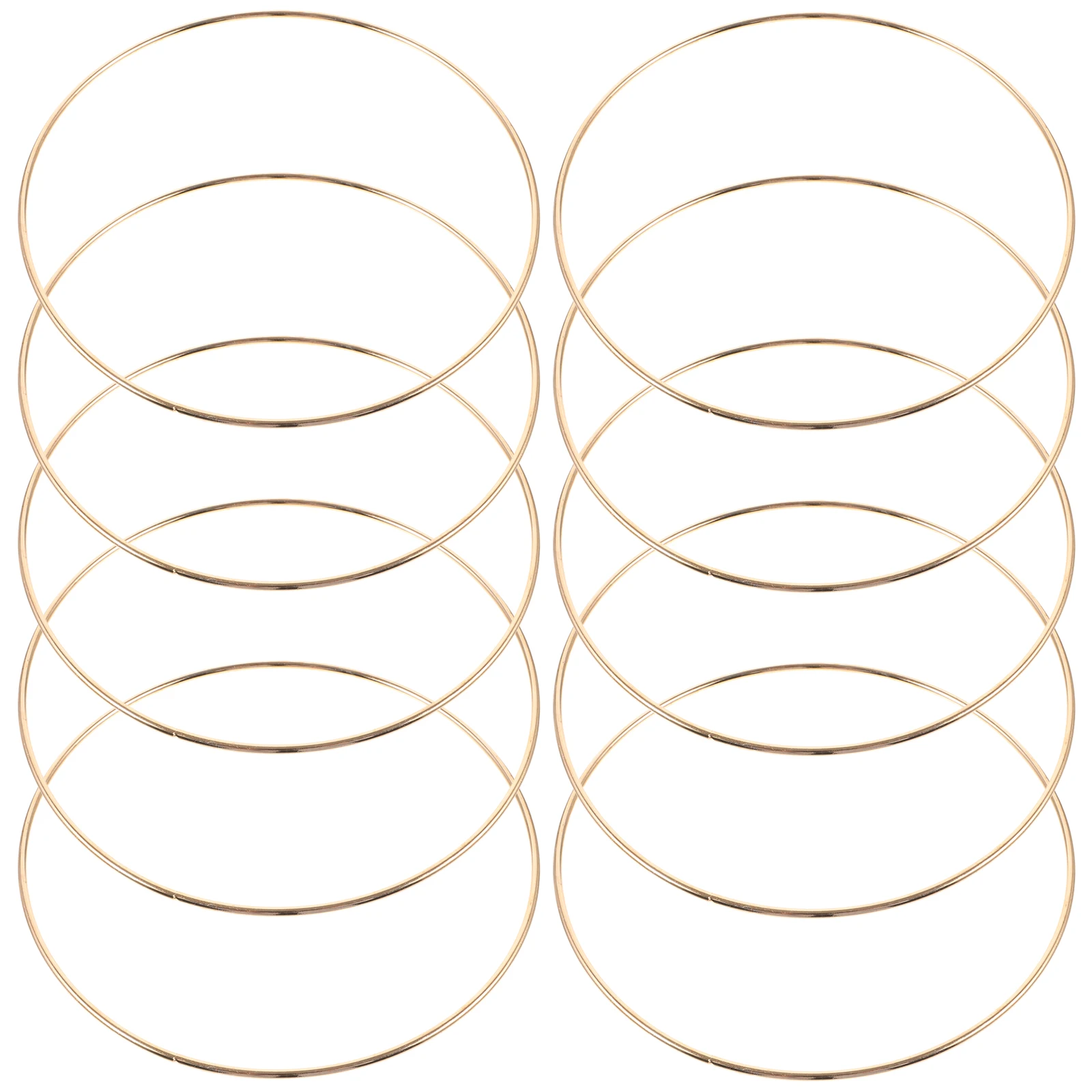 

Tofficu 10pcs Dream Catcher Hoops Metal Craft Rustic Wedding Decor Dining Table Decoration Wreath Frame Circle Suite