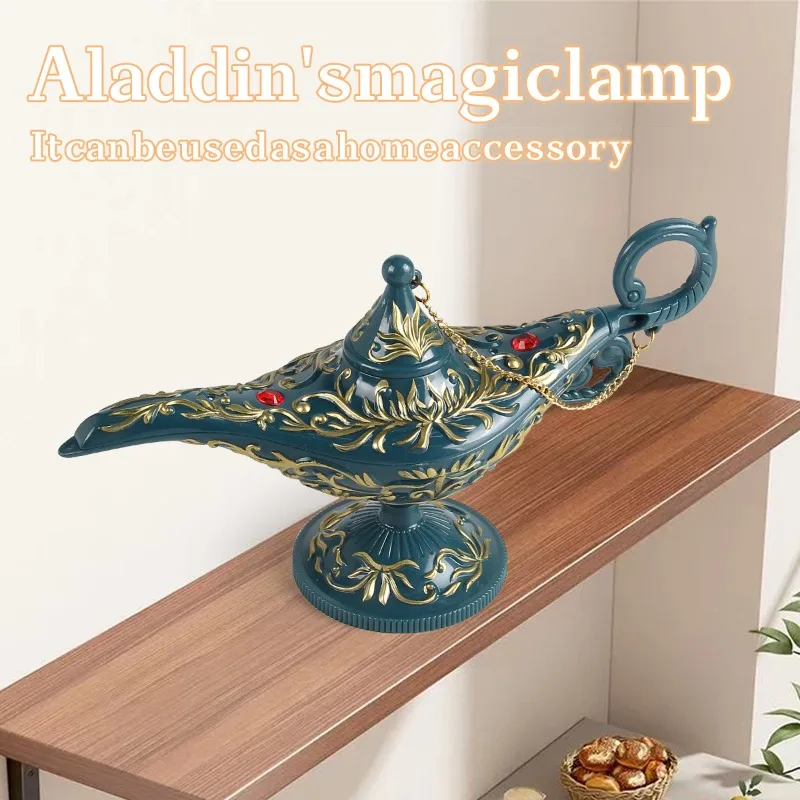 Juguetes de cocina, accesorios de lámpara mágica de Aladino, juguetes, moldeo por inyección, galvanoplastia, pintura en aerosol, decoración, fiesta, juego en casa