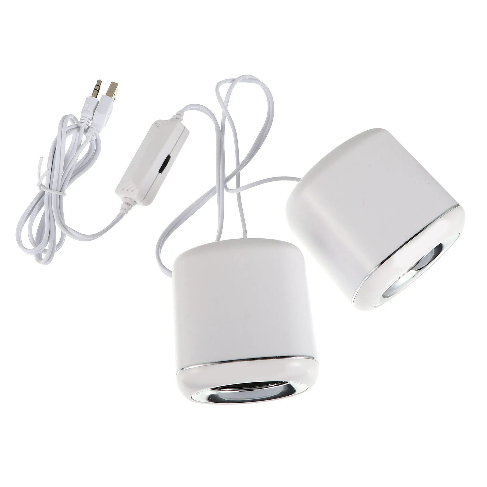 

USB Desktop Speakers Stereo Sound Wired Control Compatible PC Laptop 3.5mm Jack Mini Multimedia Speaker USB Powered External