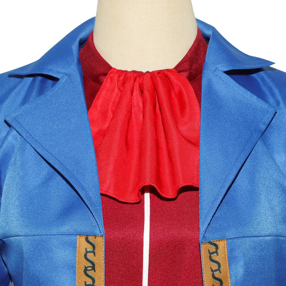 Uniforme Cosplay Anime com Coelho, Roupas de Quatro Peças, Roupas Azuis, Roupas de Halloween, Shangri-La Frontier