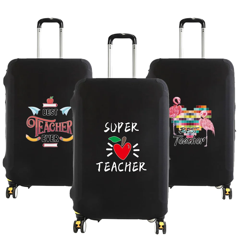 

Luggage Protective Cover Protector Cover Teacher Print Travel Accessories Elastic Luggage Dust Cover Apply To 18''-28'' Suitcase