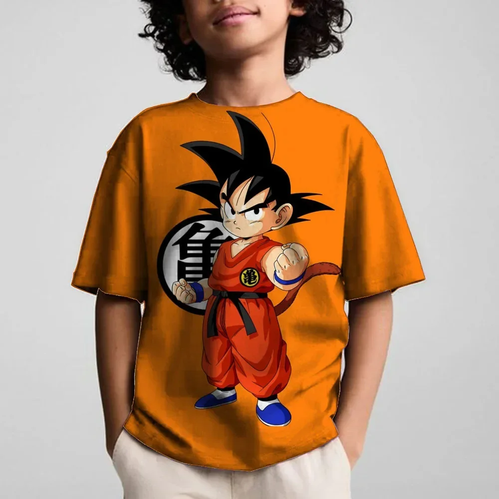 Disney Dragon Ball Son Goku 3D Adult T Shirt Summer Fashion Casual T-shirt Children Tshirt Adult Tops Short Sleeve Sweatshirt