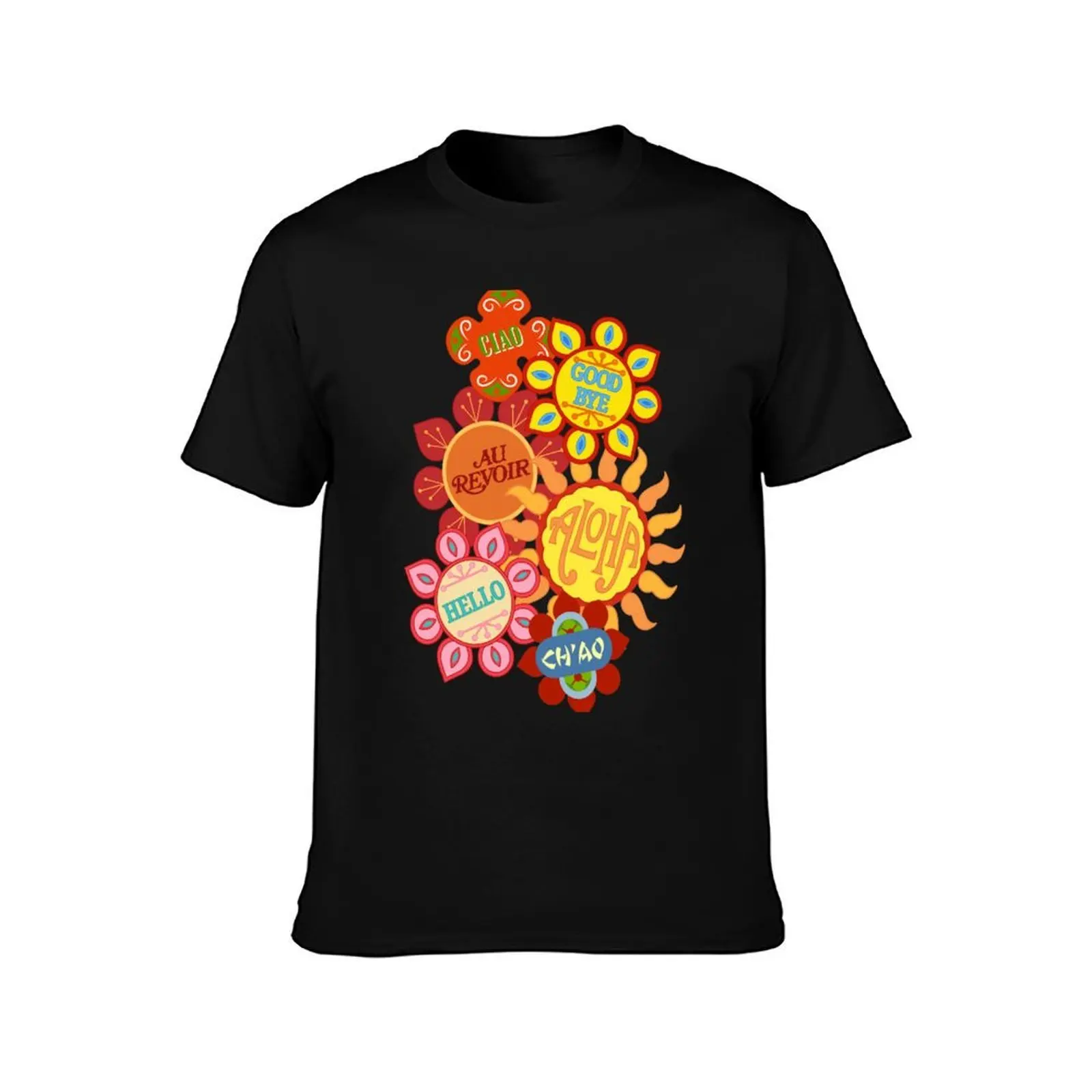 It's a Small World Flowers (original) T-Shirt Comfortable Workout Short Sleeve Shirt T-Shirt