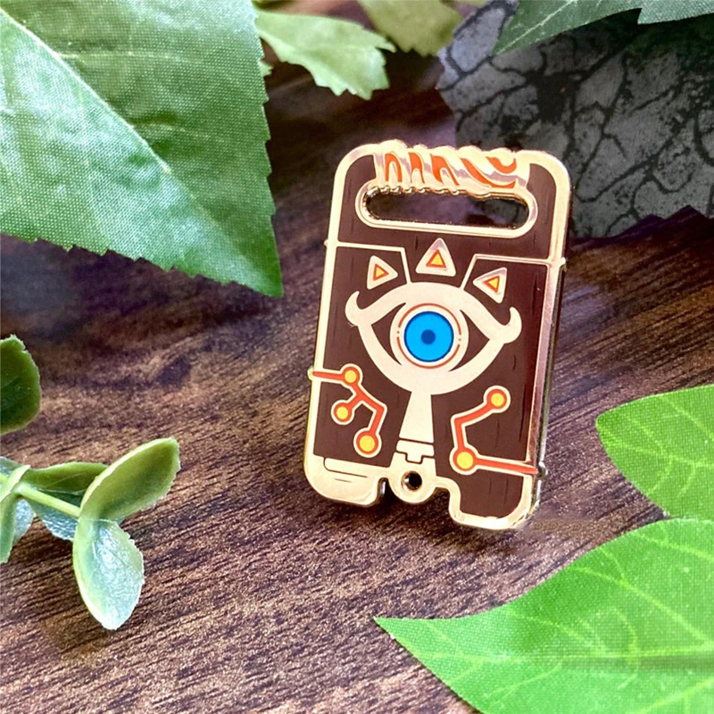 Explorer Game Totem Hyrule Haul Wild Slate Hard Enamel Badge Brooch DIY Backpack Collar Pin Party Gift Jewelry Eye of Shika Pin