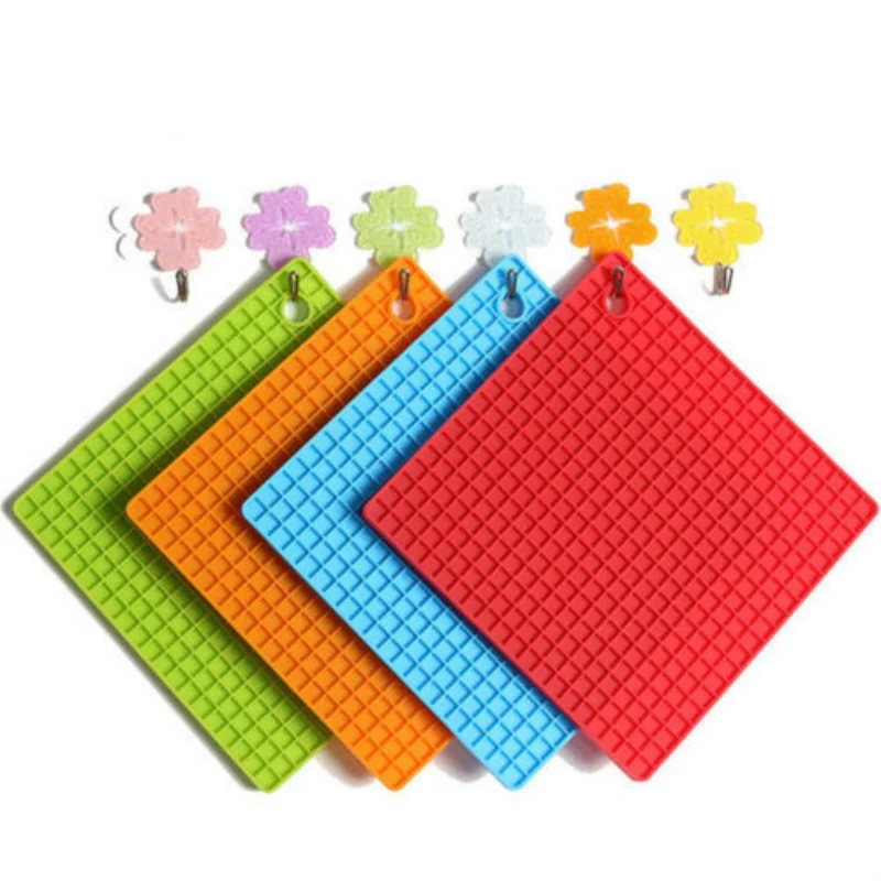 ซิลิโคน Tatakan Panci,เสื่อ Trivet,ที่เปิดขวด,ช้อน Rest Non Slip,ยืดหยุ่น,ทนทาน,แผ่นทนความร้อนหนา