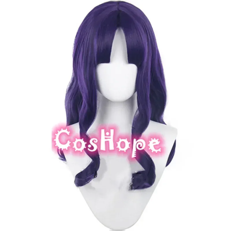 

Vivi 2025 Misato Katsuragi 55 см темно-фиолетовый парик косплей аниме волосы термостойкие синтетические парики Хэллоуин