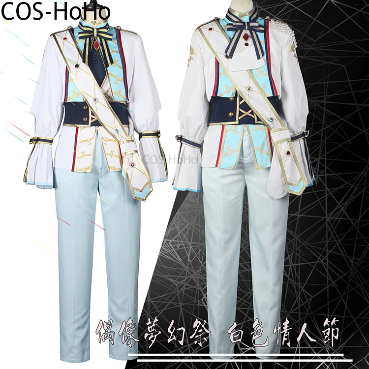 COS-HoHo Ensemble Stars 2 Shinobu Sengoku/Harukawa Sora White Valentine's Day Game Suit Cosplay Costume Halloween Party Outfit