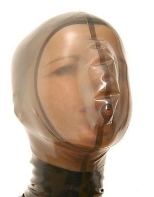 

Latex Rubber Funny Transparent Mask Masque Cosplay Party Sizes:XS-XXL