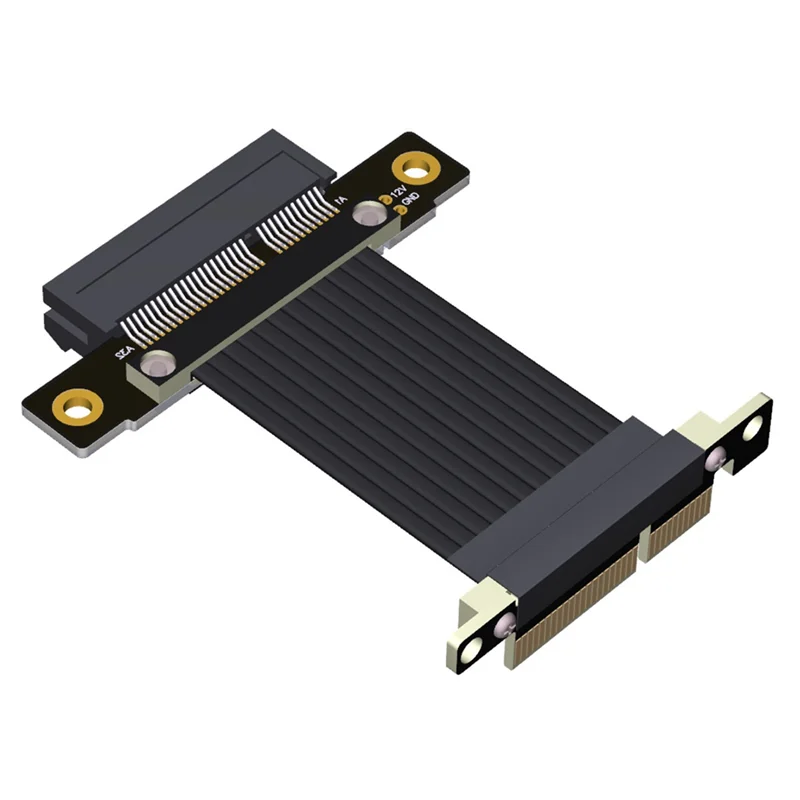 PCI-E X4 إلى X4 تمديد كابل PCI Express Riser موسع محول محول دعم بطاقة الشبكة SSD بطاقة USB 10 سنتيمتر