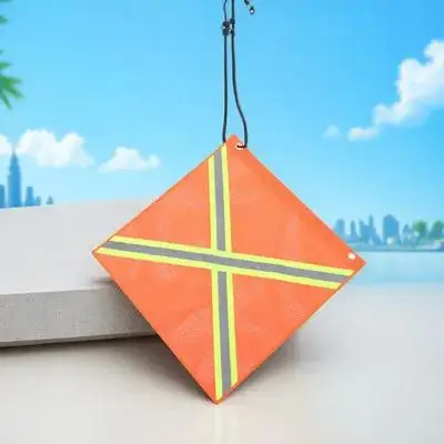 Reflective Warning Flag For Car Truck Night Safety Mesh Pvc Durable Outdoor Signal Flag Traffic Safety Visibility Road Use