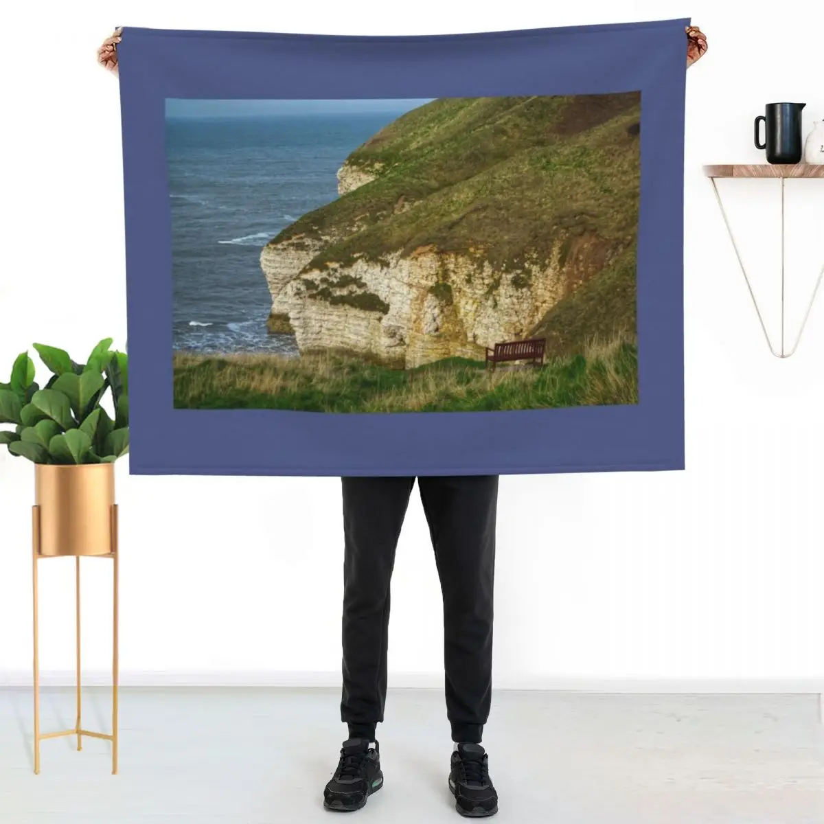 Bempton Cliffs View Throw Blanket Luxury Thicken Loose Sofas for sofa Heavy Blankets