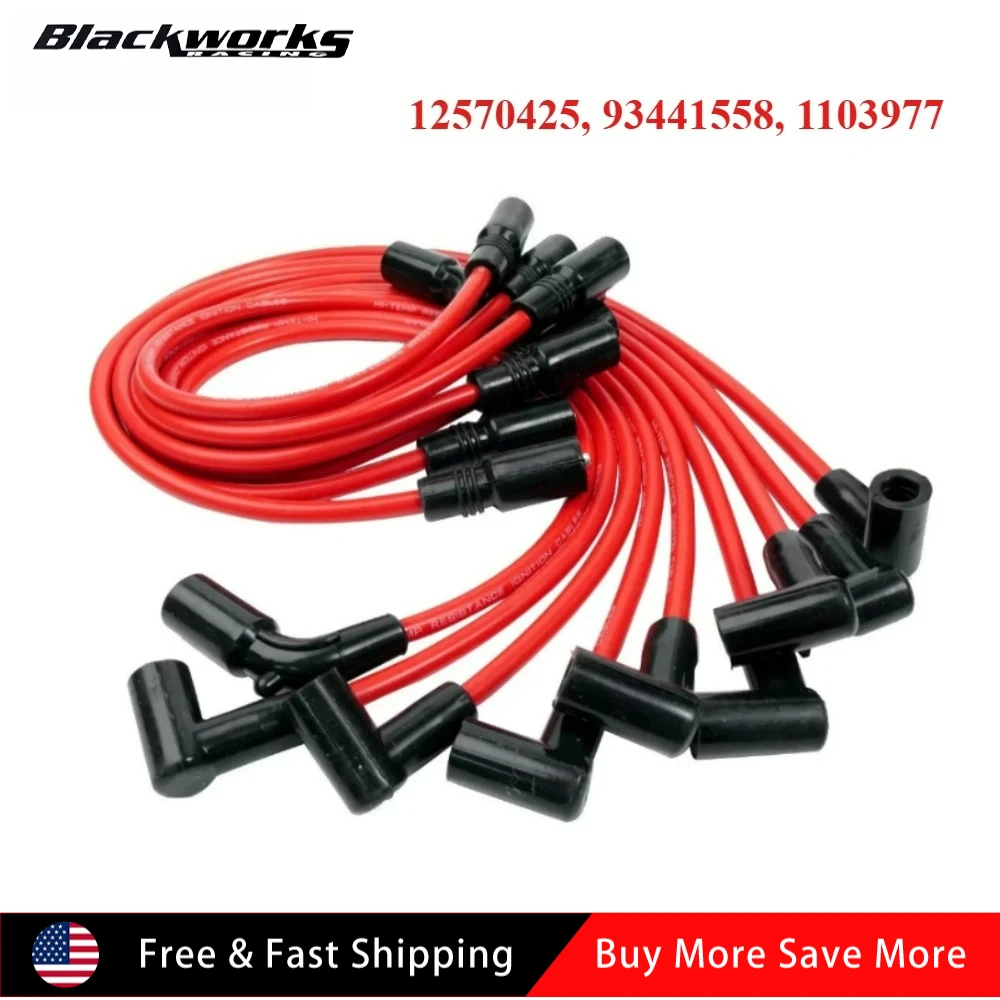 

12570425,93441558,1103977 Distributor & Spark Plugs & Wires for 1996-2002 GMC Cadillac Chevy 5.7L for GMC Yukon Distributor