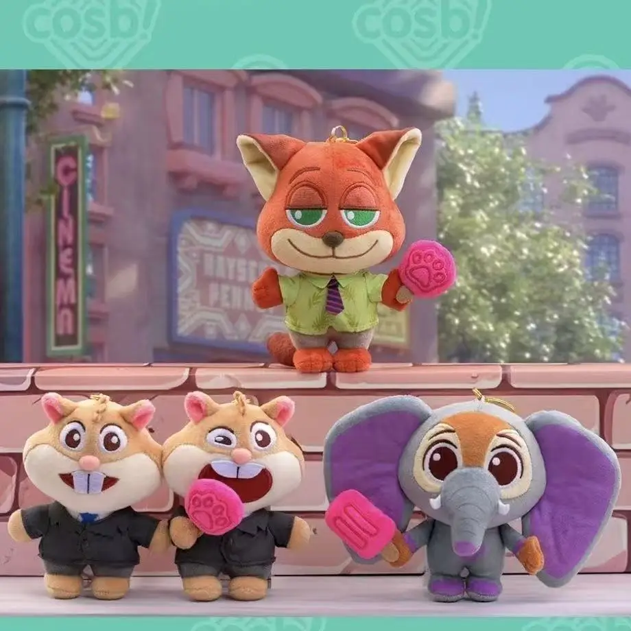 حقيقية Zootopia 2 سلسلة صندوق أعمى نيك جودي المفاتيح قلادة صندوق الغموض عمل الشكل أنيمي دمية جمع لعبة مجسمة