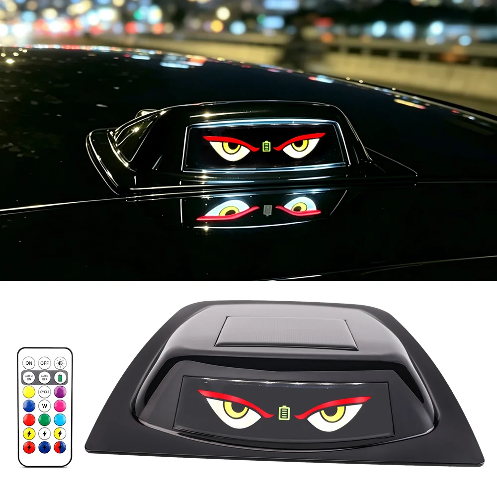 Solar-powered LED Car Roof LiDAR Decorative Cover Light Anti-collision Warning Strobe Navigation Light Modification Universal