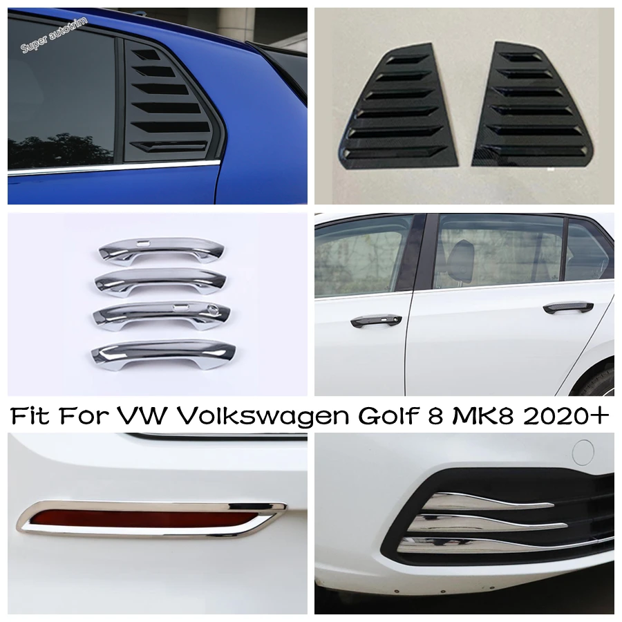 

Fog Lights Lamp / Rear Window Shutter / Door Handle Cover Trim External Spare Parts Fit For VW Volkswagen Golf 8 MK8 2020 - 2022