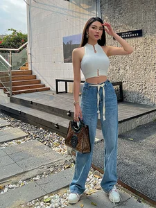 HELIAR Women Sexy Tank Tops Chic Y2K Tops Halter Off Shoulder Tops Crop Tops Elastic Solid Tank Tops For Women Summer 10 best sales tianhou silk quilt - №10