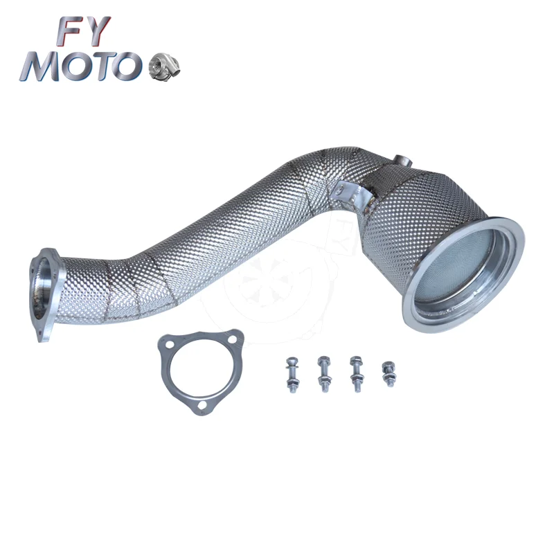 Para Porsche Panamera 971 3.0T 19+ Catted Downpipe com proteção térmica