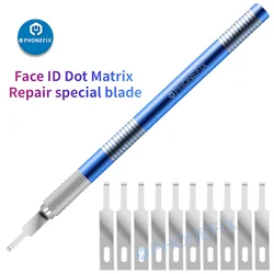 10 sztuk/lot Face ID Dot Matrix Repair Special Zestaw ostrzy do iPhone X XR XS 11 Pro Max Facial Lattice Maintenance Hand Tool Knife