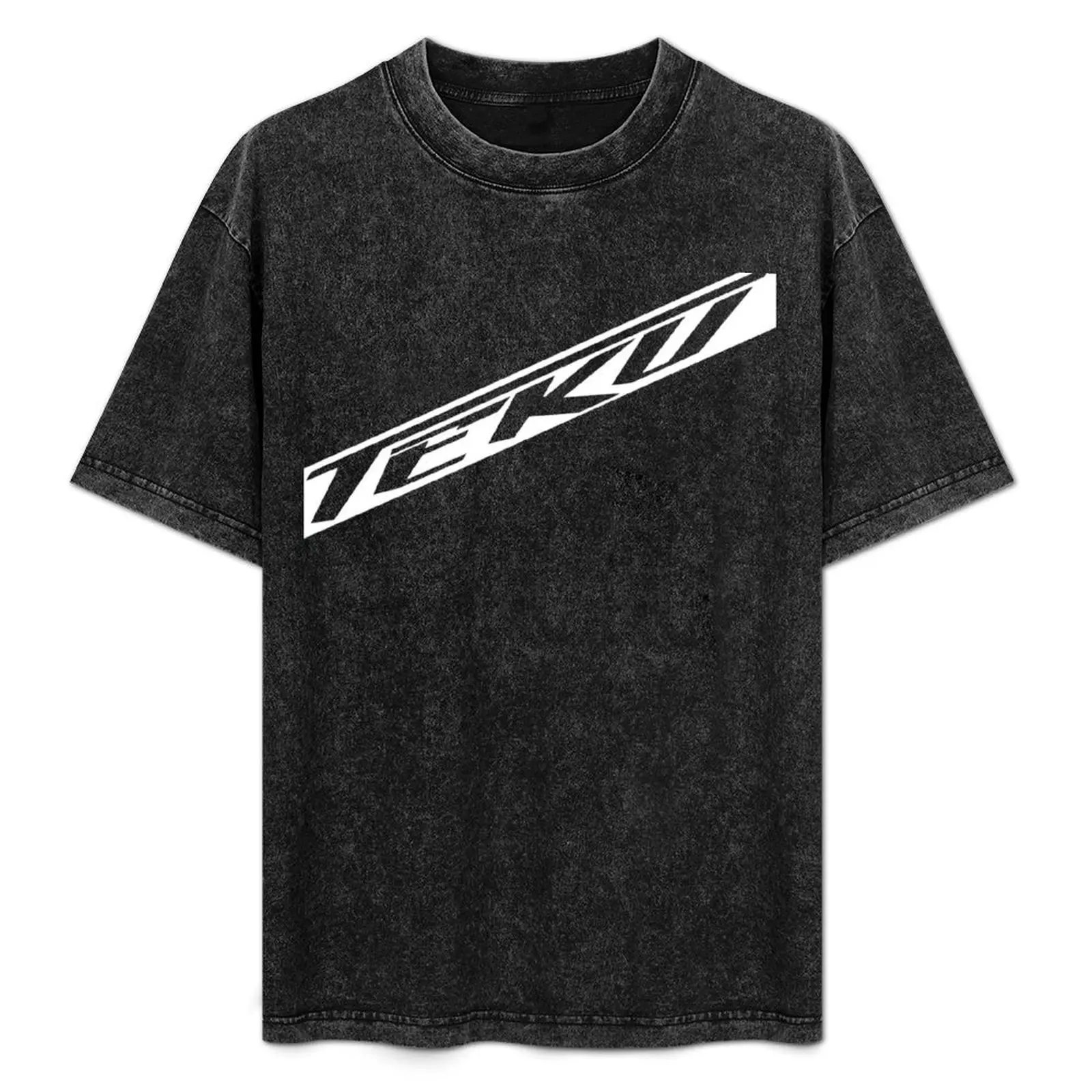 Camiseta Teku English Slanted Logo (transparente) de talla grande para uso diario