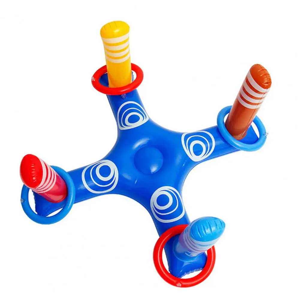 Pool Play Set Pool Floats Toy Set Floating Basketball Hoop Game Cross Ring Toss Water Toys for Kids Adults Swimming Pool Fun