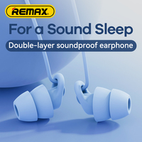 Remax Mini Sleep Earphone Noise Cancelling In-Ear Anti-noise Lightnng Soft Earphone Wired  for iPhone 11 12 13 14 Earplug Hotel