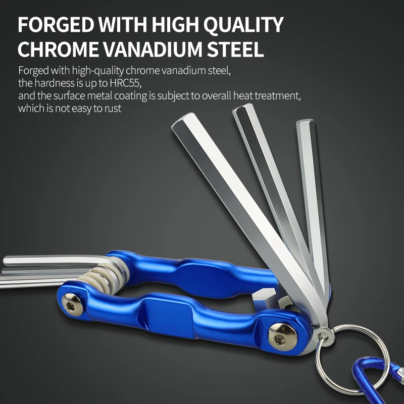 Multifunctionele Folding Inbussleutel Zeshoekige Schroevendraaier Inbussleutel Sleutels Inbussleutels Handje Draagbare Set