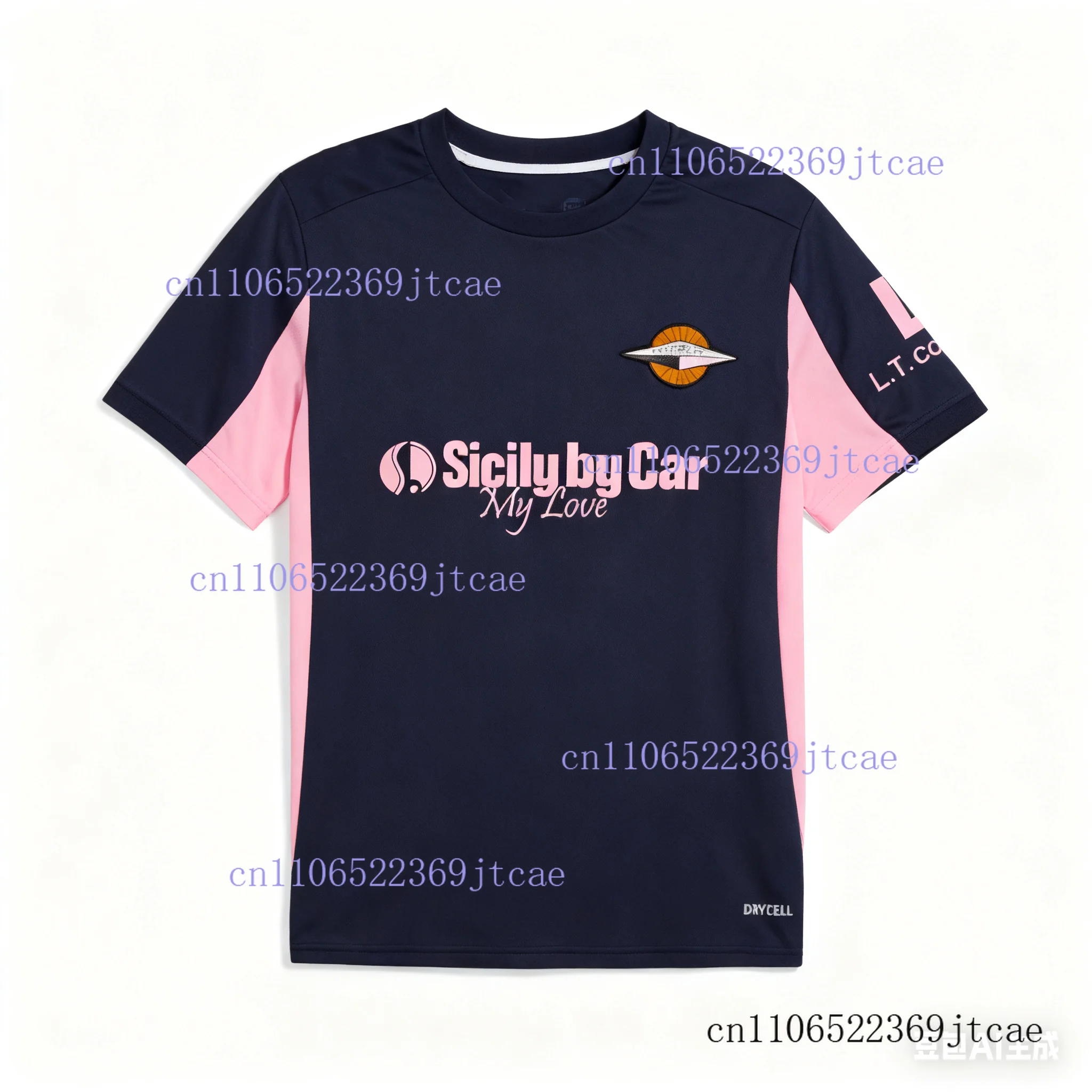 

2026 Palermo Away and Home Football Jerseys T-shirt 3D Printed Short Sleeved Sports T-shirt Same for Adults and Children